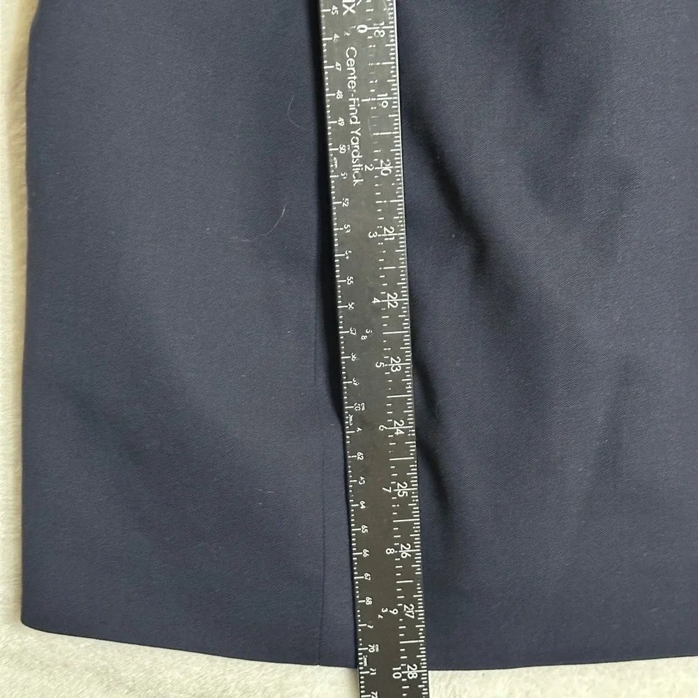 Lauren Ralph Lauren Navy Wool Double Breasted Blazer Gold Crest Buttons 14 - Picture 11 of 13